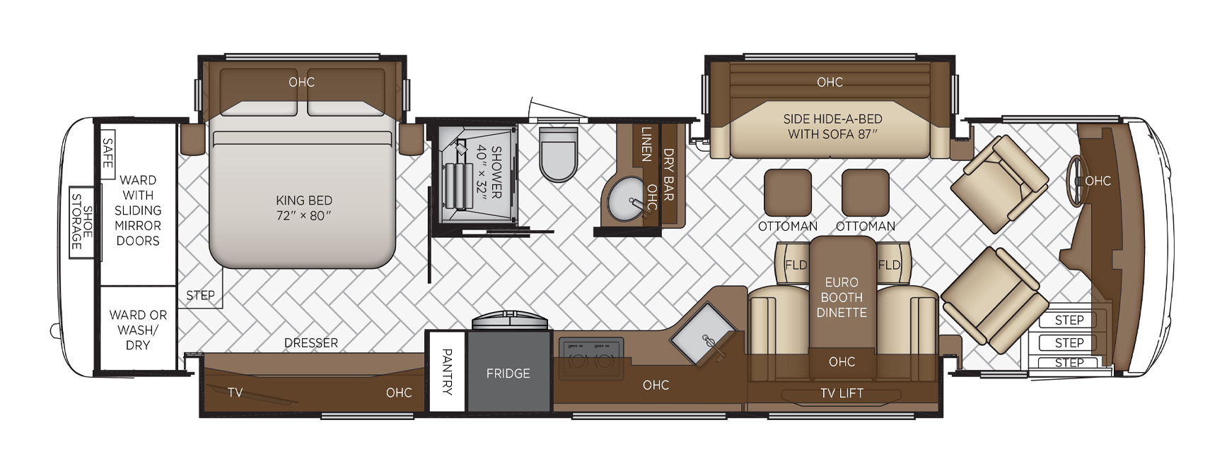2021 New Aire floor plan options Newmar