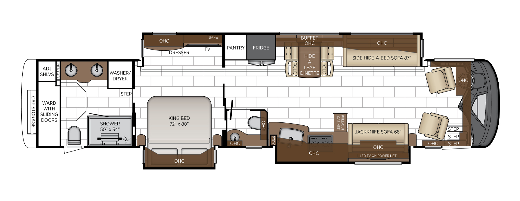 2025 London Aire Floor Plan Options Newmar